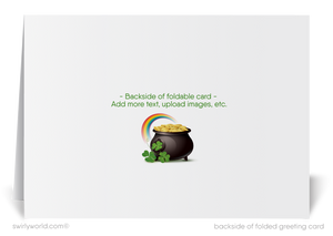 St. Patrick’s Day Realtor Greeting Card – Customizable Client Appreciation Marketing Tool