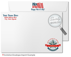 Patriotic American Eagle Flag Happy 4th of July Independence Day Cards for Business