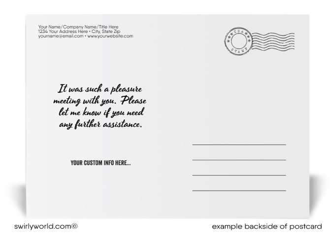 Sales Marketing Enjoyed Talking With You Digital Postcards for Clients and Customers