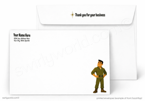 Thanks Mountain Climber Business Thank You Card