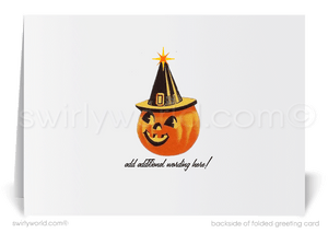 Vintage Mid-Century Retro 1950s-1960s MCM Haunted Mansion Halloween Greeting Cards