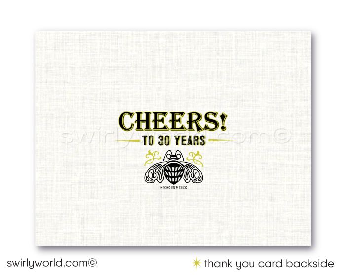 El Patrón Tequila Liquor Label Birthday Party Invitation Digital Download for Men