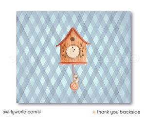 Mother Goose Nursery Rhymes Gender Neutral Printed Baby Shower Invitation Set