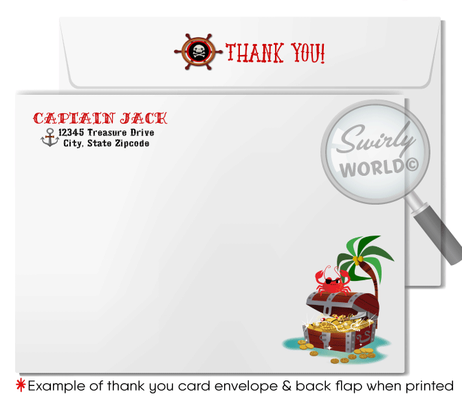 Throw a swashbuckling birthday party with this adventurous High Seas Pirate Birthday Party Invitation Digital Download Design! This design features a fierce Pirate Captain, a booty filled treasure chest, and a pillaging pirate ship to make your little one's special day an unforgettable seafaring adventure!