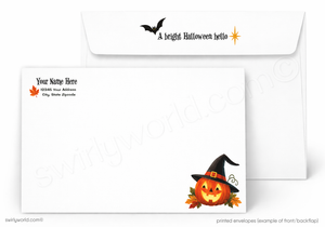 We All Light Up Pumpkin Halloween Greeting Card