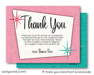 "One Last Fling Before The Ring" Rockabilly Pin-up Girl Bachelorette Party Invitation Digital Download