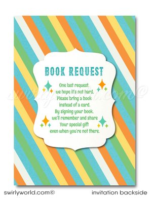 Vintage Pastel Colors Retro Horse Carousel 1st Birthday Invitation BOOK REQUEST Digital Download