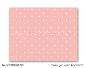 Vintage Carousel Baby Shower Invitation and Thank You Card Digital Download Bundle