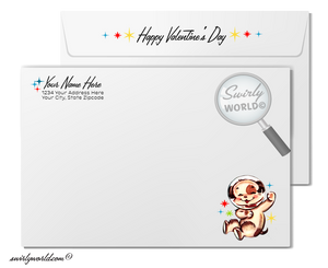 Charming 1940s-1950s Vintage-Inspired Valentine's Day Cards: Retro Space Aliens with Hearts