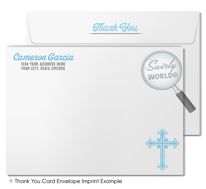 Cool Retro Modern First 1st Holy Communion Invitation and Thank You Card Digital Download