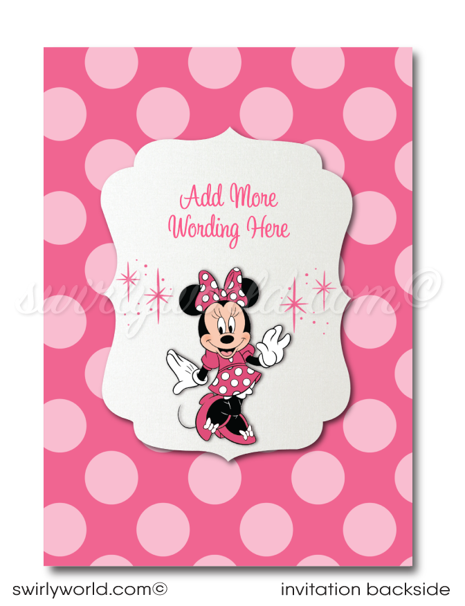 Minnie mouse online birthday invitations