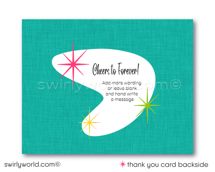 Retro 1950s Pin-Up Shabby Chic Rockabilly Bridal Shower Tea Party Invitation Digital Download