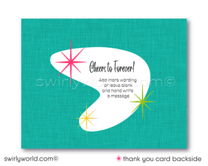 Retro 1950s Pin-Up Shabby Chic Rockabilly Bridal Shower Tea Party Invitation Digital Download