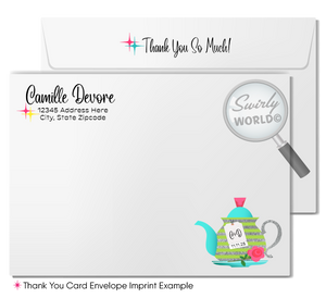 Retro 1950s Pin-Up Shabby Chic Rockabilly Bridal Shower Tea Party Invitation Digital Download