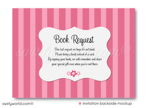 This delightful Baby Shower Tea Party digital invitation design features a tickled pink theme ideal for hosting a beautiful tea party celebration. Welcome your baby girl to the world with these precious pink tea party digital invites and thank you cards.