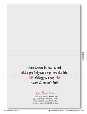 Beautiful Victorian Craftsman Style Home Valentine's Day Greeting Cards for Realtors®