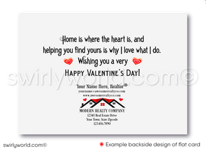 Beautiful Victorian Craftsman Style Home Valentine's Day Greeting Cards for Realtors®