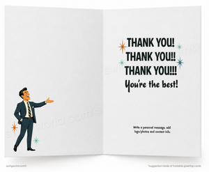 We Can’t Say It Loud Enough Business Thank You Card