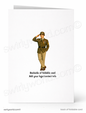 We Order You Military Funny Birthday Card for Customers