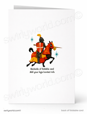 We Won’t Let Another Knight Pass By Business Thank You Greeting Card