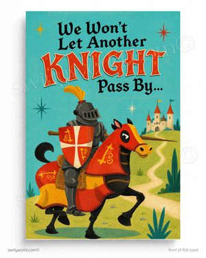 We Won’t Let Another Knight Pass By Business Thank You Postcard