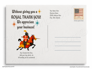 We Won’t Let Another Knight Pass By Business Thank You Flat Panel Greeting