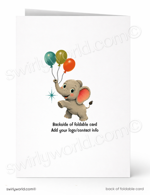 We Would Never Ever Forget Elephant Birthday Card