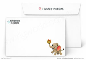 We Would Never Ever Forget Elephant Birthday Card