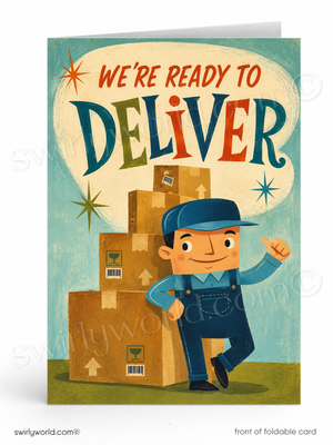 We’re Ready to Deliver Funny Business Promotion Greeting Card