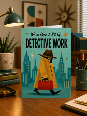We’ve Done a Bit of Detective Work Funny Birthday Card