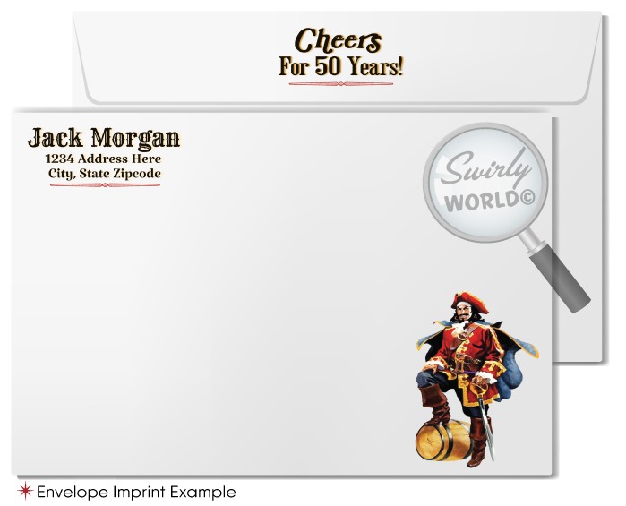 Captain Morgan Rum Bottle Label Design 40th Birthday Invitation Digital Download