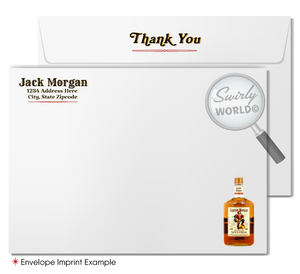 Captain Morgan Rum Bottle Label Design 50th Birthday Invitation Birthday Party Printed Invitations for Guys Men
