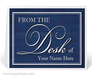 From the Desk of Business Note Cards