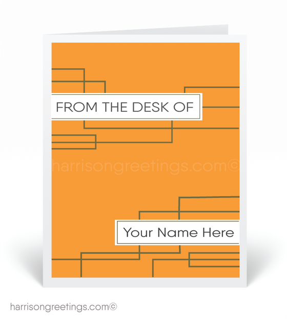 "From the Desk Of" Modern Business Note Cards
