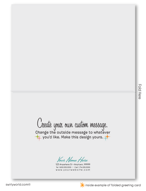 Atomic Retro Modern Pattern Mid-Century Mod Thank You Note Cards