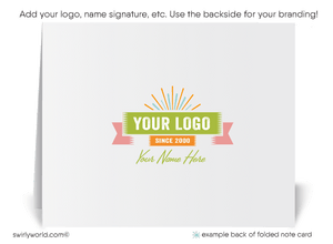 Atomic Retro Modern Pattern Mid-Century Mod Thank You Note Cards