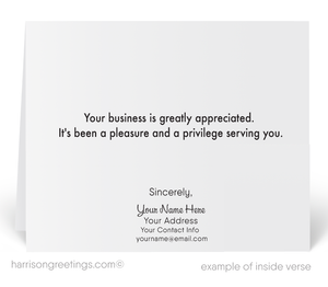 Retro Client Thank You Cards for Business