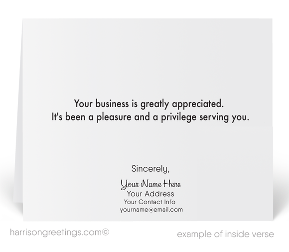 Retro Client Thank You Cards for Business