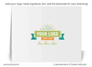 Atomic Retro Modern Tiki Mid-Century Pattern Thank You Note Cards