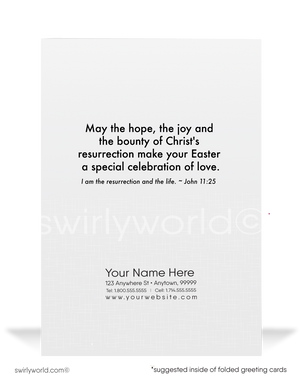 Retro Mid-Century Modern Style Christian Cross Peace Dove Happy Easter Cards