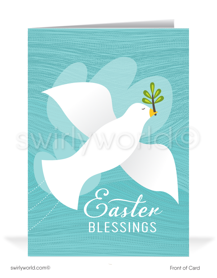 Christian Dove Religious Easter Greeting Cards