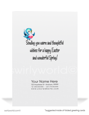 1940s-1950s mid-century retro vintage kitschy kitsch cute bunny rabbit couple with flowers Spring happy Easter greeting cards.