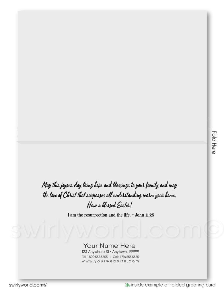 Christian Religious Cross Stained Glass Blessed He is Risen Happy Easter Cards