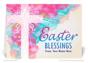 Religious Christian happy Easter cards for customers