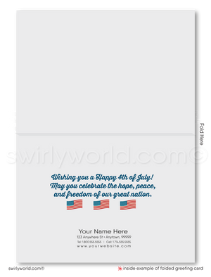 Patriotic American flag star red, white, and blue celebrating Independence Day; happy 4th of July greeting cards.