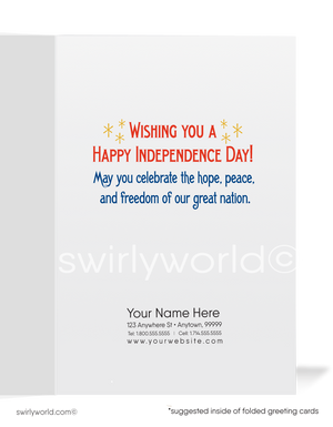 1920s Vintage Victorian Art Deco Independence Day July 4th Greeting Cards