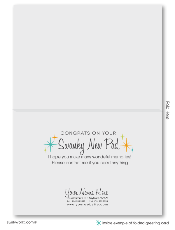 Eames Chair Mid-Century Modern Eichler Thank You Note Cards for Architects Designers.