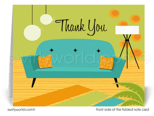 Eames Chair Mid-Century Modern Eichler Thank You Note Cards for Architects Designers.