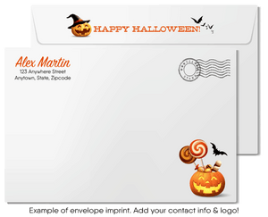 Boo! Non-Scary "Trick or Treat" Client Happy Halloween Greeting Cards for Realtors®
