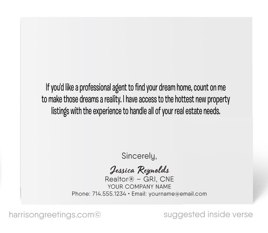 Unique Marketing Neighborhood Note Cards for Realtor